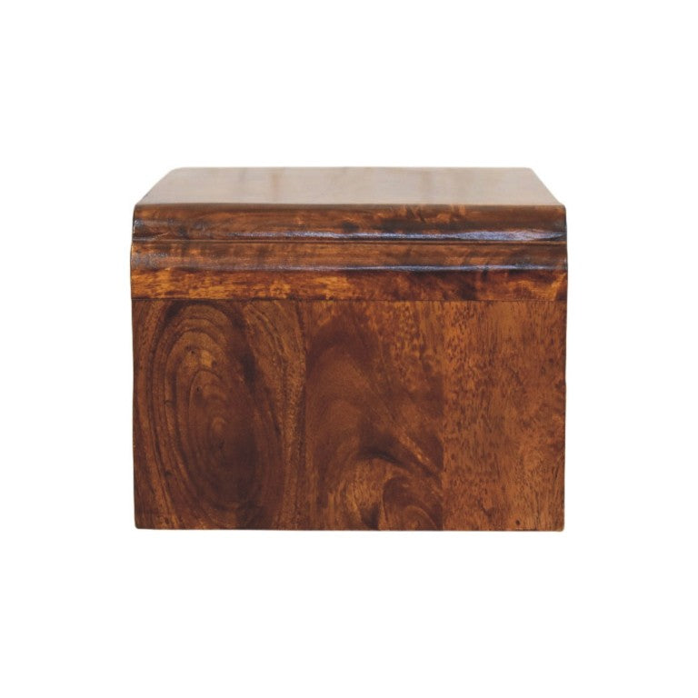 18 Inch Solid Wood Floating Nightstand with Single Drawer for Modern Bedroom Storage