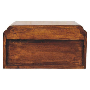 18 Inch Solid Wood Floating Nightstand with Single Drawer for Modern Bedroom Storage