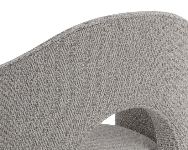 Sunpan Anaya Dining Armchair - Elegant Curved Design for Ultimate Comfort in Contemporary Dining Spaces Altro Cappuccino