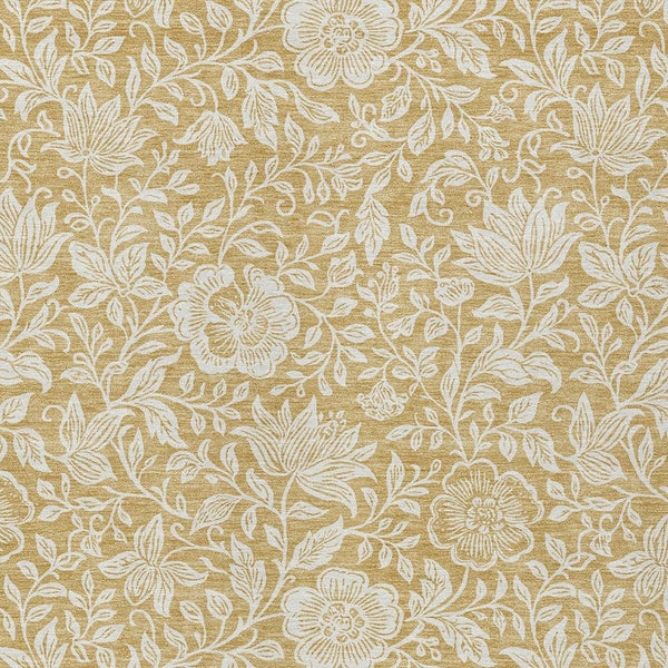 HomeRoots 5 X 8 Floral Polyester Indoor Outdoor Area Rug Machine Washable Low Pile Patio 731583