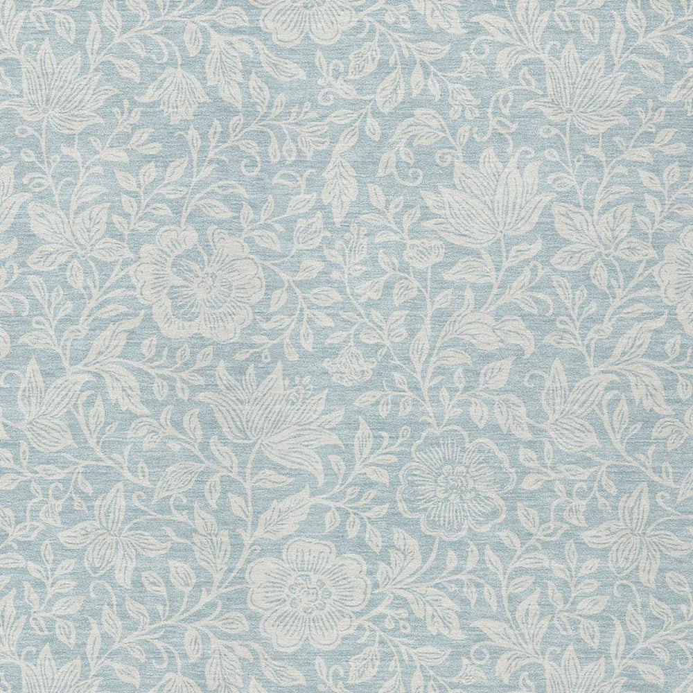 HomeRoots Floral Polyester Area Rug Washable Low Pile Stain Resistant Indoor Outdoor Patio Use 9' x 12' 731640