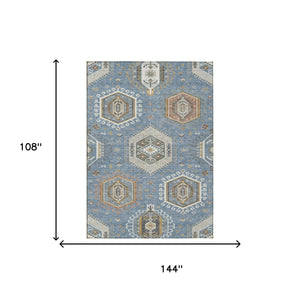 Tribal Washable Polyester Area Rug for Indoor Outdoor High Traffic Spaces Stain Resistant Woven