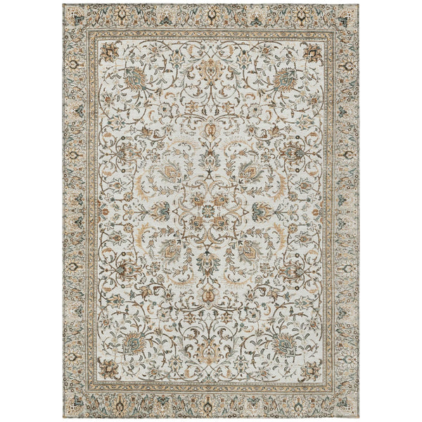 9x12 Botanical Leaf Polyester Area Rug Machine Washable for Indoor Outdoor Spaces