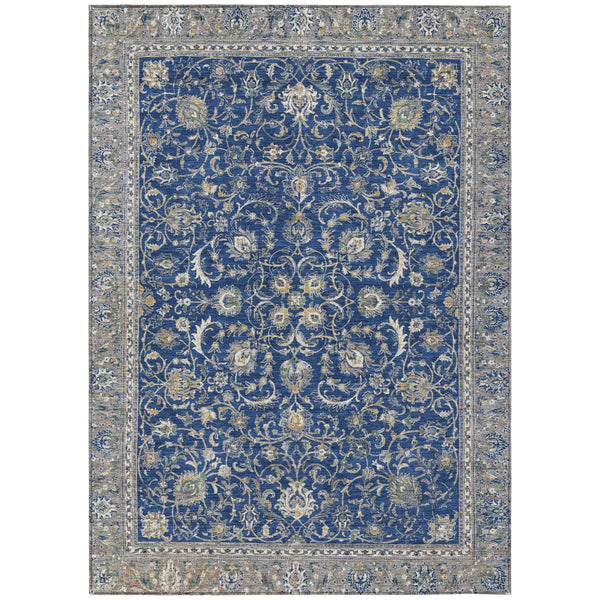 Botanical Leaf Polyester Area Rug Machine Washable for Indoor Outdoor Patios and Living Spaces