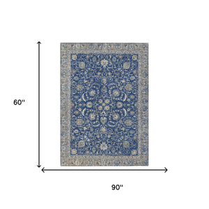 Botanical Leaf Polyester Area Rug Machine Washable for Indoor Outdoor Patios and Living Spaces