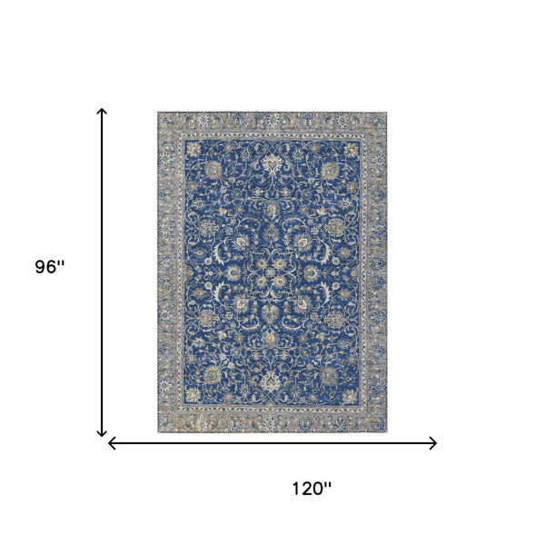 Botanical Leaf Polyester Area Rug Machine Washable for Indoor Outdoor Patios and Living Spaces