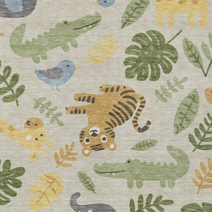 Abstract Washable Polyester Area Rug for Indoor Outdoor Patios Living Rooms and Busy Homes