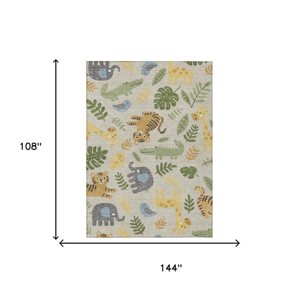 Abstract Washable Polyester Area Rug for Indoor Outdoor Patios Living Rooms and Busy Homes