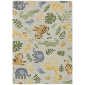 Abstract Washable Polyester Area Rug for Indoor Outdoor Patios Living Rooms and Busy Homes