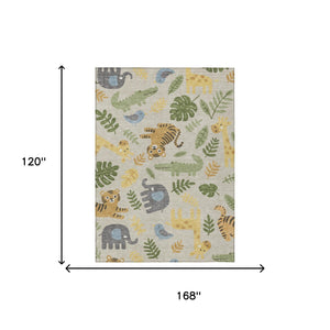 Abstract Washable Polyester Area Rug for Indoor Outdoor Patios Living Rooms and Busy Homes