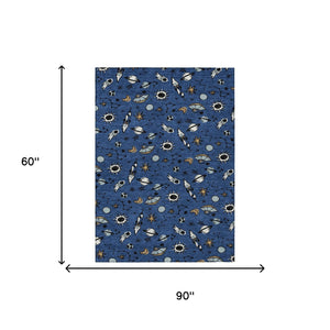 Animal Print Washable Polyester Area Rug for Stylish Indoor Outdoor Living Spaces