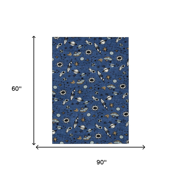 Animal Print Washable Polyester Area Rug for Stylish Indoor Outdoor Living Spaces