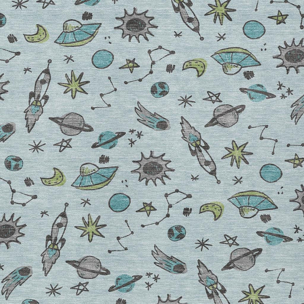 HomeRoots Animal Print Washable Polyester Area Rug for Indoor Outdoor Coastal and Modern Living Spaces 9' x 12' 731968