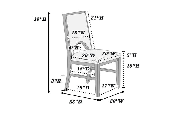 English Elm Traditional 7-Piece Dining Set: Trestle Table With Butterfly Leaf & 6 Upholstered Chairs In White Finish B011S01802-GIGA