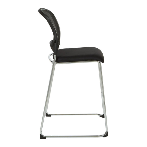 OSP Home Furnishings Tall Stackable Upholstered Guest Chair for Training Rooms and Flexible Workspace Seating 88627C2-30