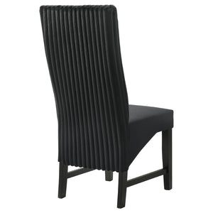 English Elm Dempsey Corduroy and Velvet Upholstered Dining Chairs with Tall Back Set of 2 B062P440298