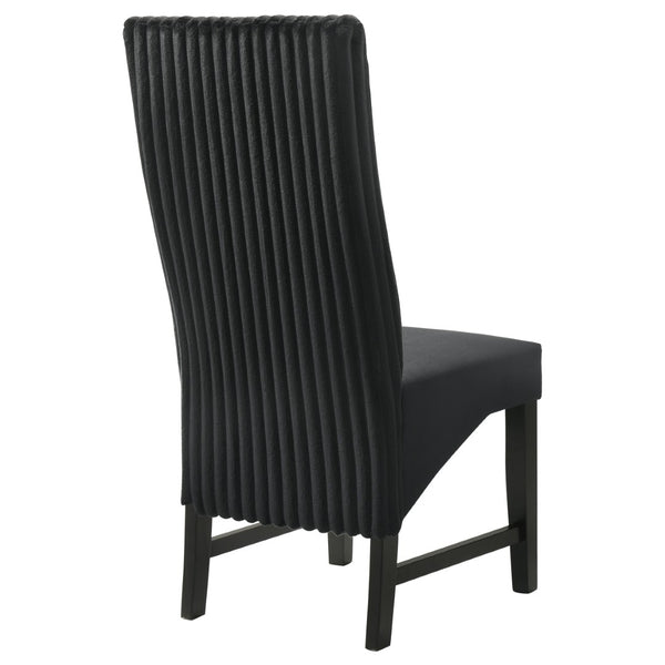 English Elm Dempsey Corduroy and Velvet Upholstered Dining Chairs with Tall Back Set of 2 B062P440298