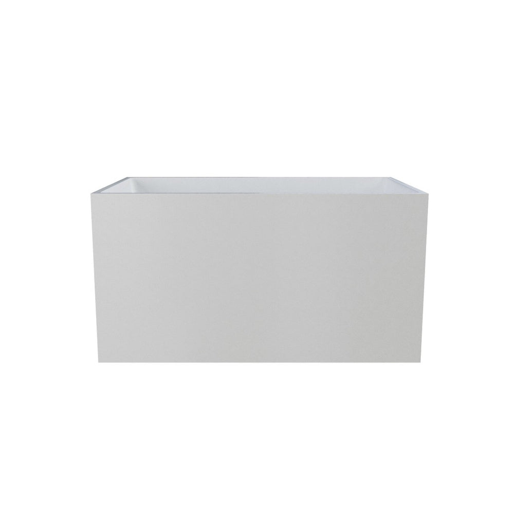 English Elm 47"×28" Freestanding Acrylic Soaking Tub Glossy White Ergonomic Spa Bathing Experience T3785P380648