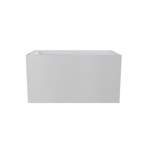 English Elm 47"×28" Freestanding Acrylic Soaking Tub Glossy White Ergonomic Spa Bathing Experience T3785P380648