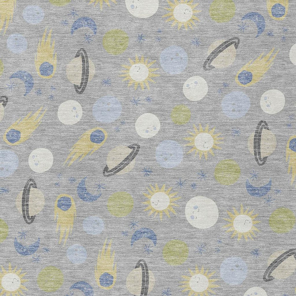 Geometric Polyester Area Rug Washable Stain Resistant for Indoor Outdoor Patio Living Room Use
