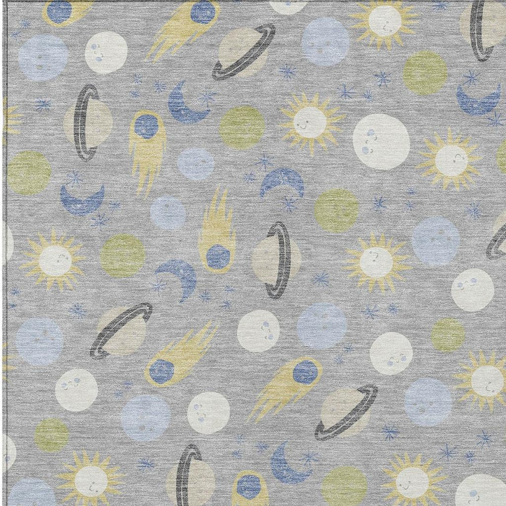 HomeRoots Geometric Polyester Area Rug Washable Stain Resistant for Indoor Outdoor Patio Living Room Use 10' x 14' 732011