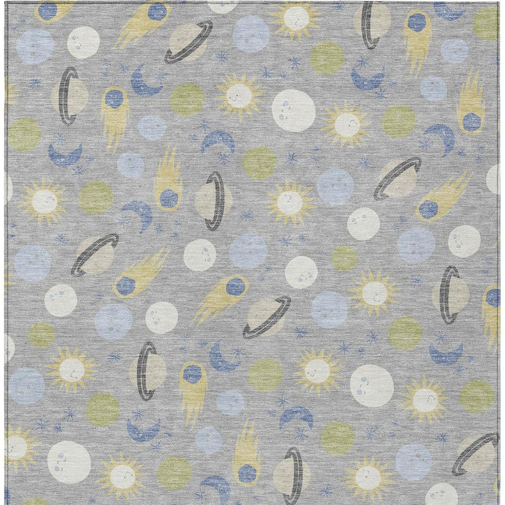 HomeRoots Geometric Polyester Area Rug Washable Stain Resistant for Indoor Outdoor Patio Living Room Use 10' x 14' 732011