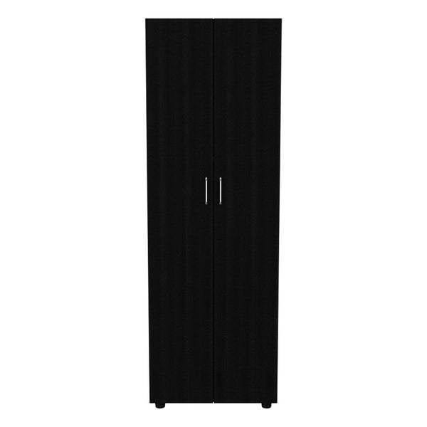 19 Inch Black Wood Corner Accent Chest Compact Storage Cabinet for Small Spaces
