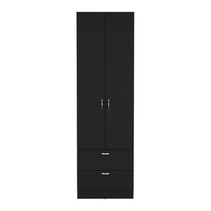19 Inch Black Wooden Corner Chest Compact Storage Cabinet for Small Living Spaces