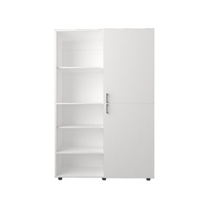 18 Inch Wood Corner Accent Chest Compact Cabinet for Bedroom or Living Room Storage