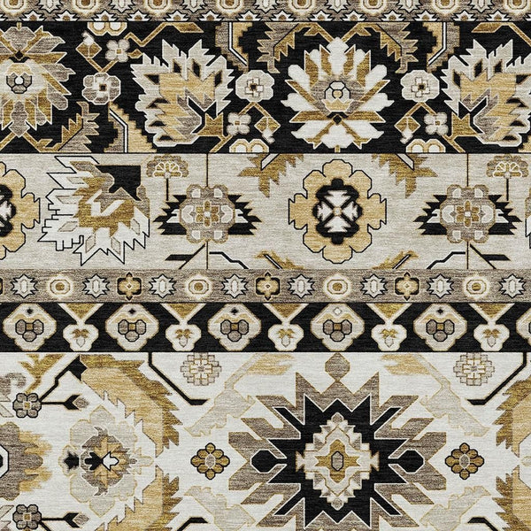 Washable Polyester Cactus Motif Indoor Outdoor Area Rug for Patios Porches and Entryways