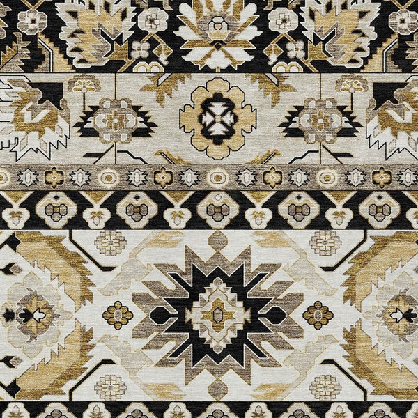 Washable Polyester Cactus Motif Indoor Outdoor Area Rug for Patios Porches and Entryways