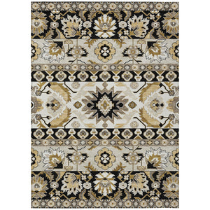 Washable Polyester Cactus Motif Indoor Outdoor Area Rug for Patios Porches and Entryways