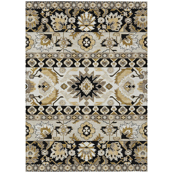 Washable Polyester Cactus Motif Indoor Outdoor Area Rug for Patios Porches and Entryways