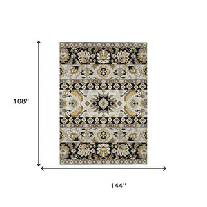 Washable Polyester Cactus Motif Indoor Outdoor Area Rug for Patios Porches and Entryways