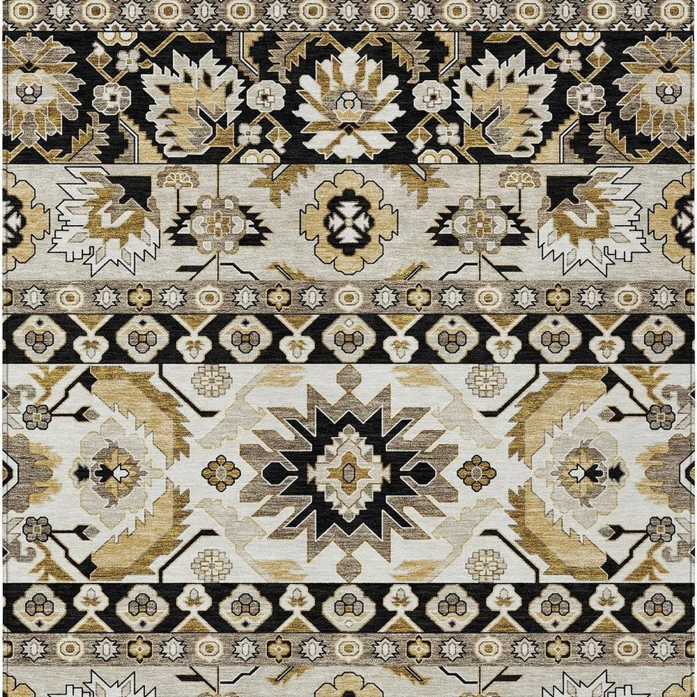 HomeRoots Washable Polyester Cactus Motif Indoor Outdoor Area Rug for Patios Porches and Entryways 10' x 14' 732046