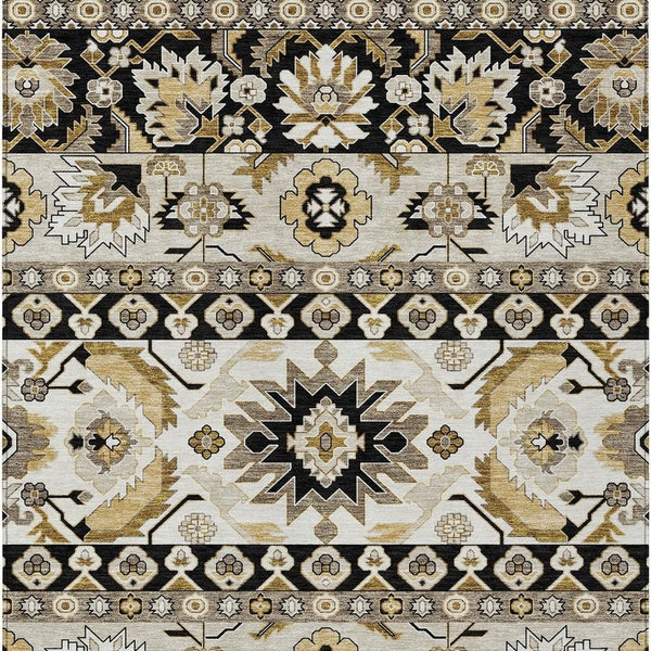 Washable Polyester Cactus Motif Indoor Outdoor Area Rug for Patios Porches and Entryways