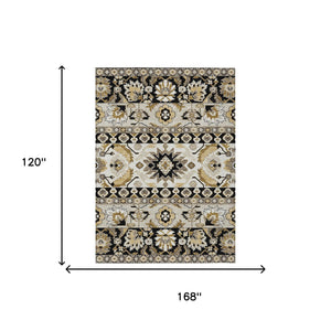 Washable Polyester Cactus Motif Indoor Outdoor Area Rug for Patios Porches and Entryways