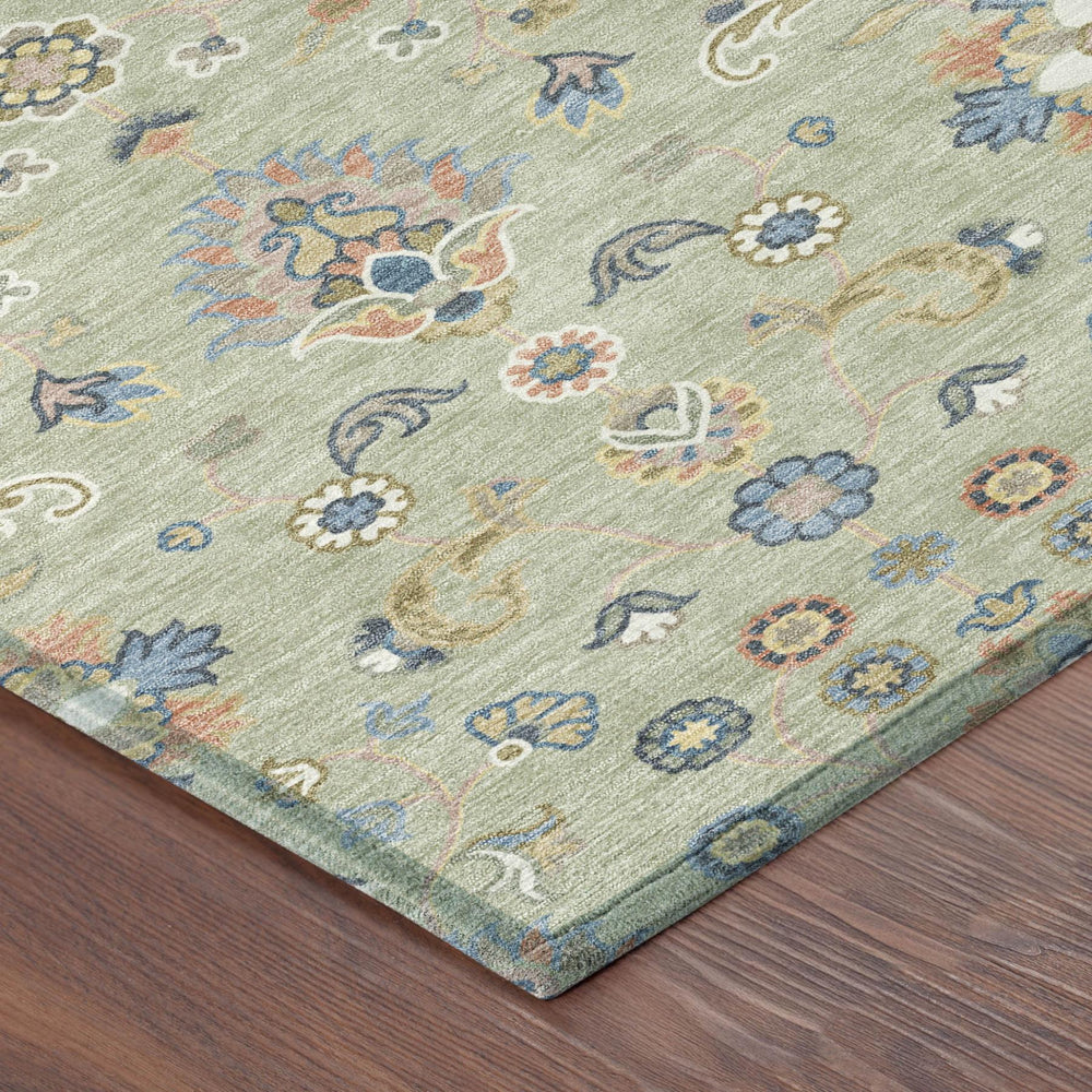 HomeRoots 9x12 Abstract Polyester Area Rug Washable Low Pile for Patio Living Room Entryway 732147