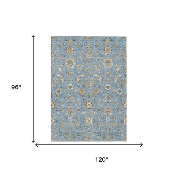 Abstract Washable Polyester Area Rug for Indoor Outdoor Patios and Living Rooms in Bold Style