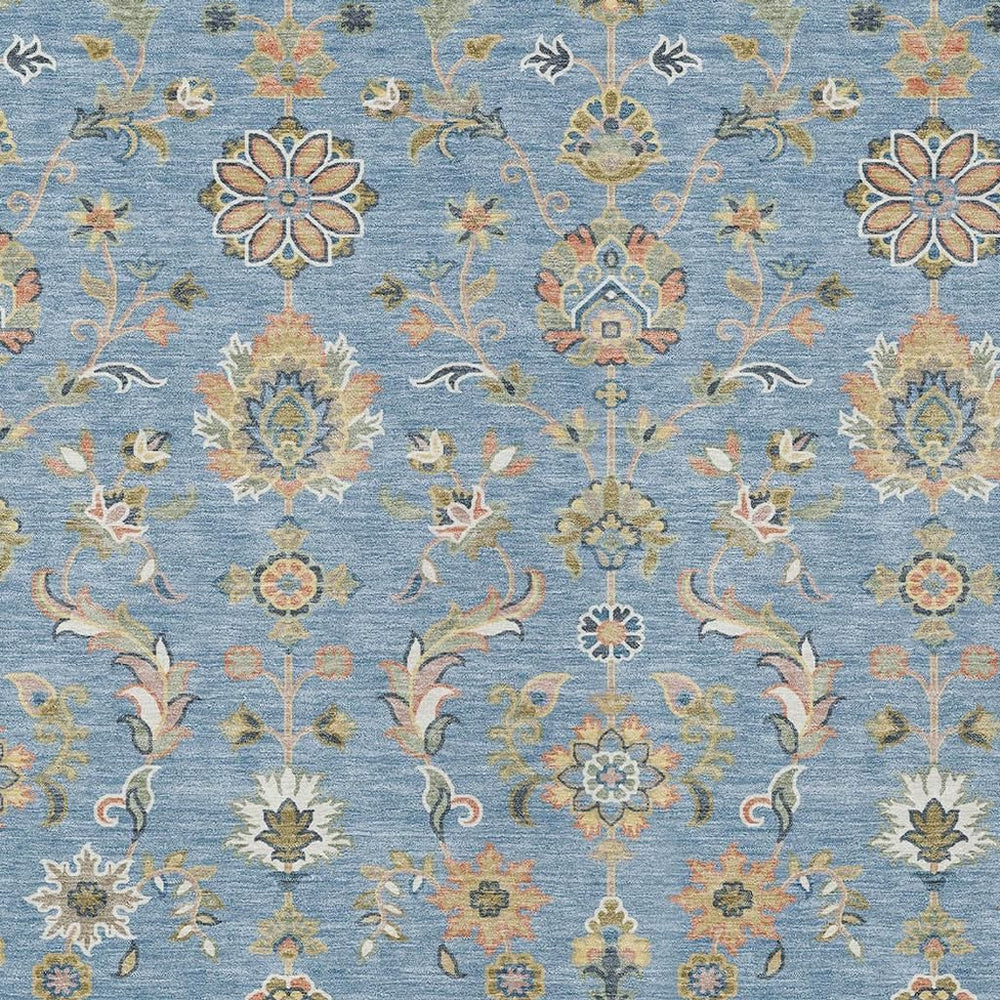 HomeRoots Abstract Washable Polyester Area Rug for Indoor Outdoor Patios and Living Rooms in Bold Style 9' x 12' 732159