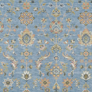 HomeRoots Abstract Washable Polyester Area Rug for Indoor Outdoor Patios and Living Rooms in Bold Style 9' x 12' 732159