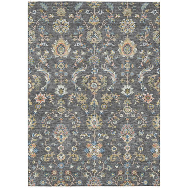 Abstract Washable Polyester Area Rug for Indoor Outdoor Patio Kitchen or Living Room