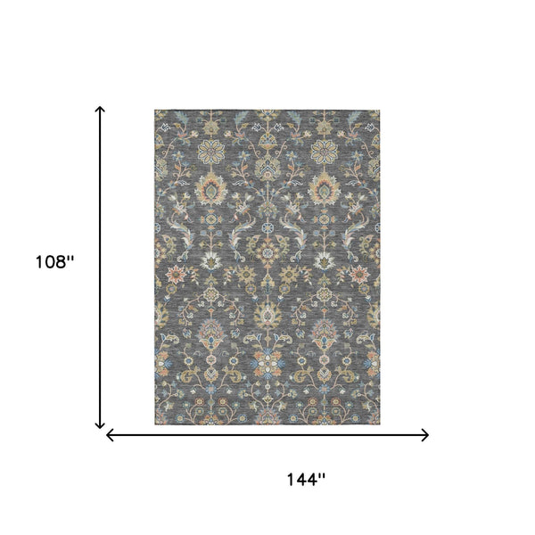 Abstract Washable Polyester Area Rug for Indoor Outdoor Patio Kitchen or Living Room