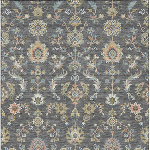Abstract Washable Polyester Area Rug for Indoor Outdoor Patio Kitchen or Living Room