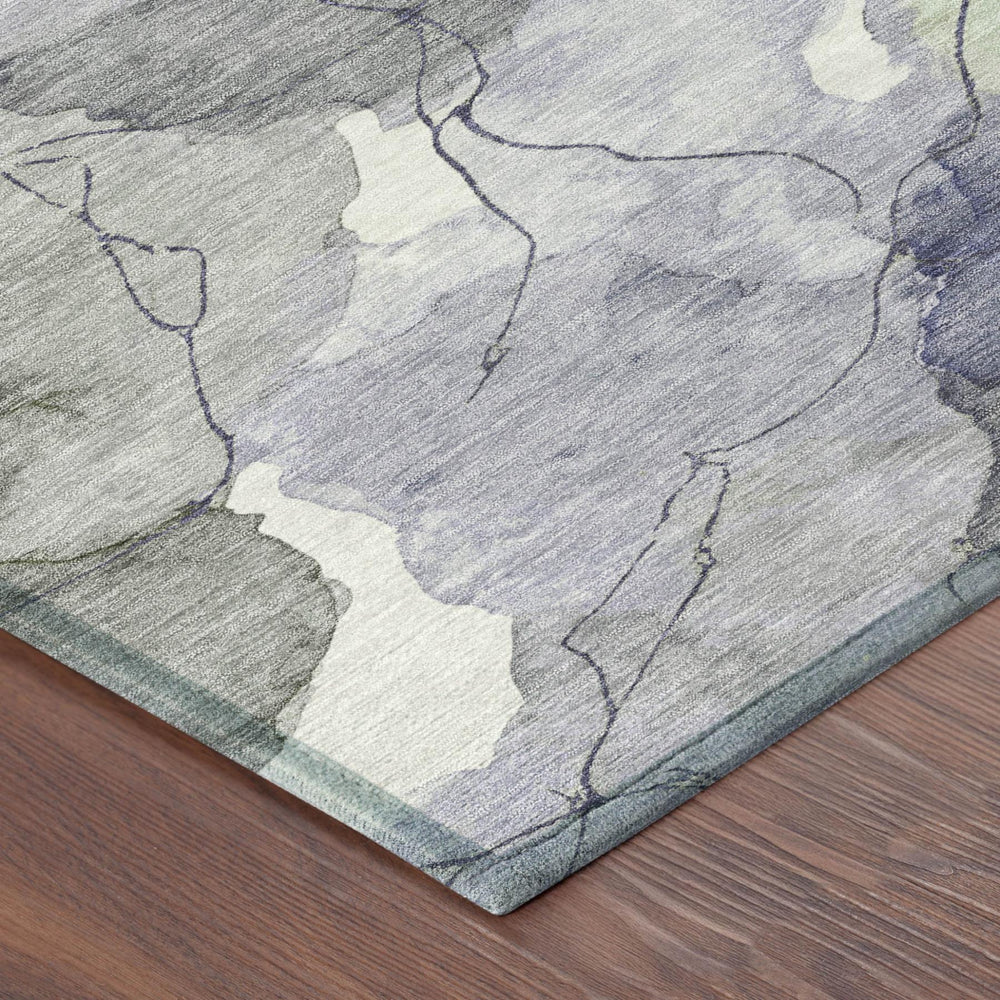 9 X 12 Abstract Polyester Area Rug Washable for Indoor Outdoor Patio Living Room