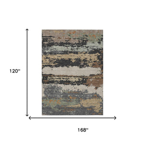 Abstract Washable Polyester Area Rug Stain Resistant for Indoor Outdoor Patios and Living Rooms