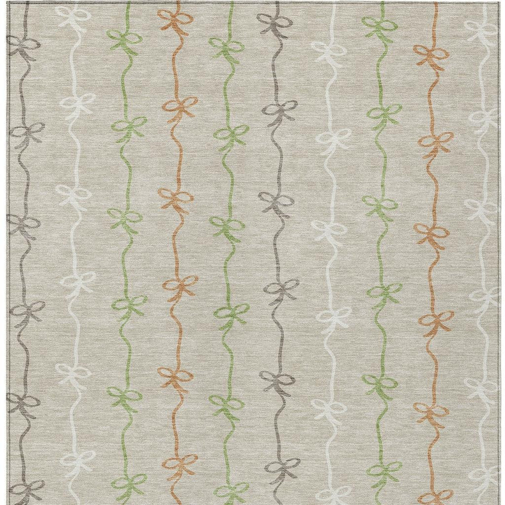 HomeRoots Southwestern Geometric Polyester Area Rug Washable Low Pile for Indoor Outdoor Patios and Living Rooms 9' x 12' 732427