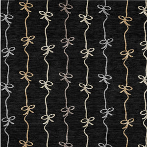 HomeRoots Geometric Southwestern Washable Polyester Area Rug for Indoor Outdoor and High Traffic Spaces 5' x 8' 732430