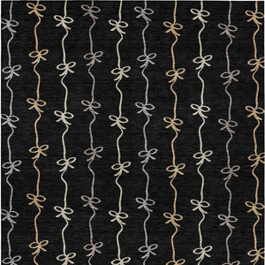 Geometric Southwestern Washable Polyester Area Rug for Indoor Outdoor and High Traffic Spaces