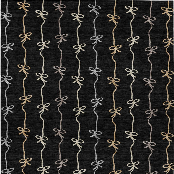 Geometric Southwestern Washable Polyester Area Rug for Indoor Outdoor and High Traffic Spaces